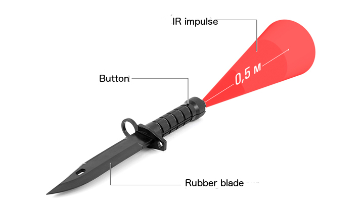Laser tag knife