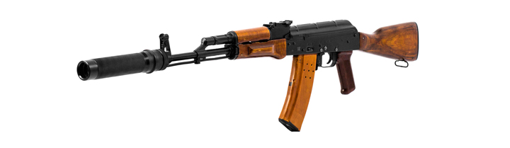 AK 74m Kalashnikov from wood for laser tag